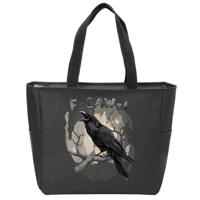 F-Caw-F Bird Zip Tote Bag