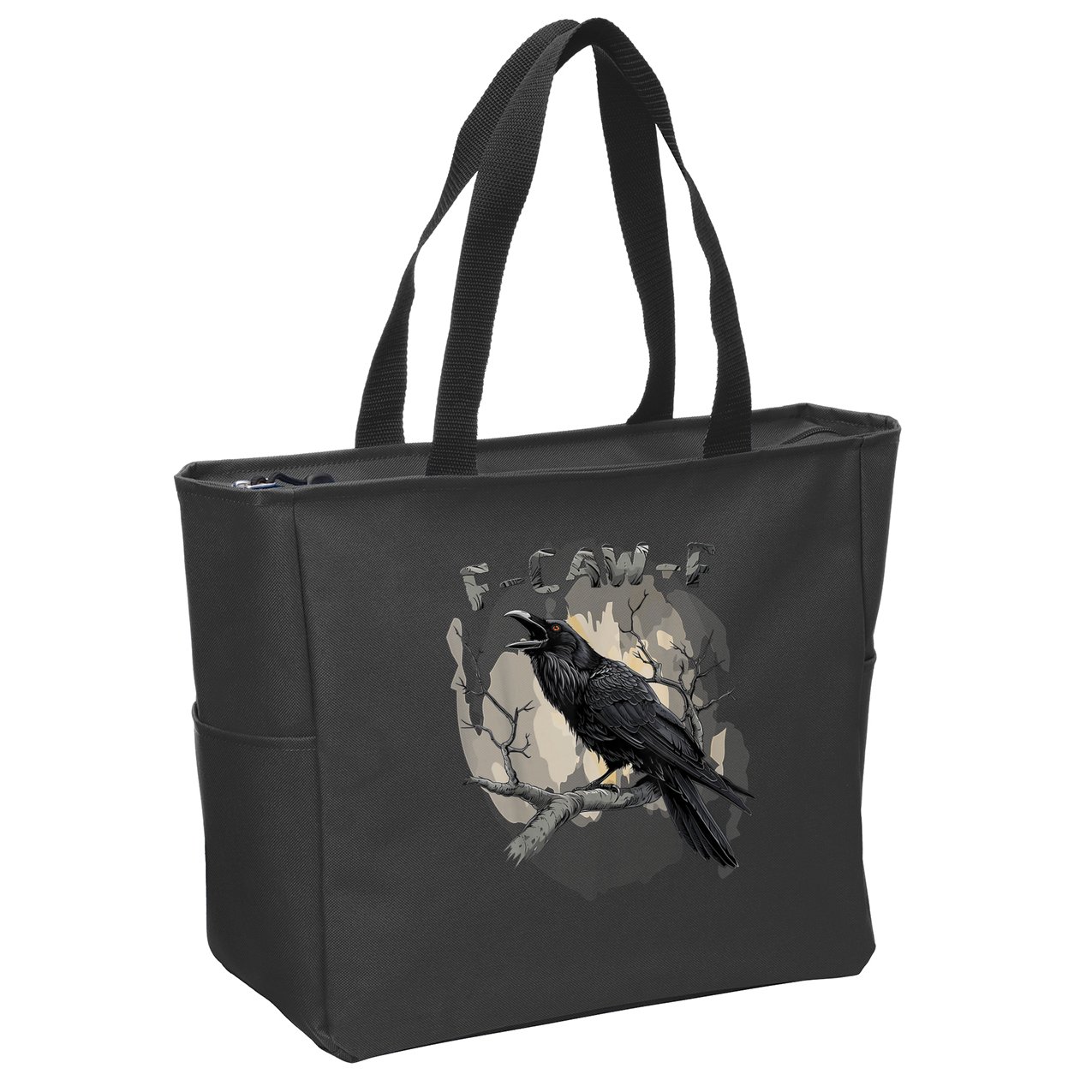 F-Caw-F Bird Zip Tote Bag