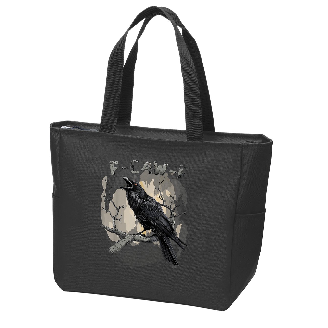 F-Caw-F Bird Zip Tote Bag
