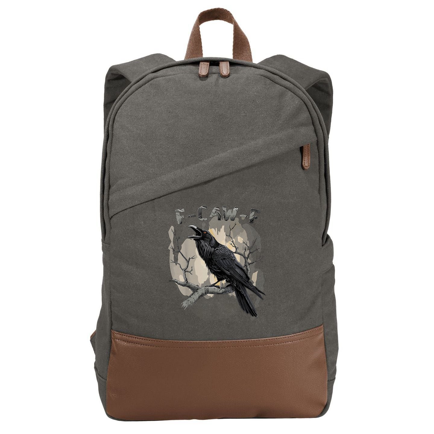 F-Caw-F Bird Cotton Canvas Backpack