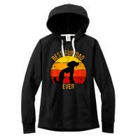 Funny Best Fur Dad Ever Vintage Retro Dog Cat Owner Women's Fleece Hoodie