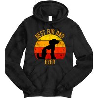 Funny Best Fur Dad Ever Vintage Retro Dog Cat Owner Tie Dye Hoodie