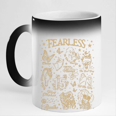 Fearless Breathe Fifteen Hey Stephen The Way 11oz Black Color Changing Mug