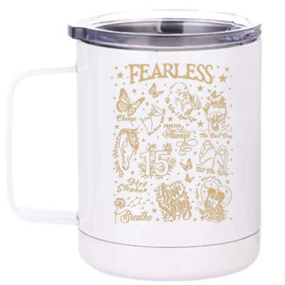 Fearless Breathe Fifteen Hey Stephen The Way 12 oz Stainless Steel Tumbler Cup