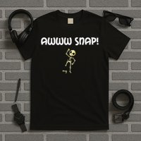 Funny Broken Foo Awww Snap! Skeleton Broken Bone T-Shirt
