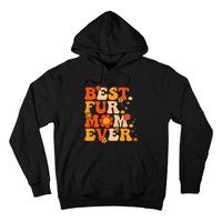 Funny Best Fur Mom Ever Vintage Retro Dog And Cat Owner Love Hoodie