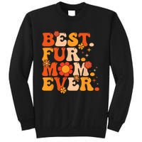 Funny Best Fur Mom Ever Vintage Retro Dog And Cat Owner Love Sweatshirt