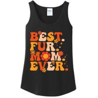 Funny Best Fur Mom Ever Vintage Retro Dog And Cat Owner Love Ladies Essential Tank