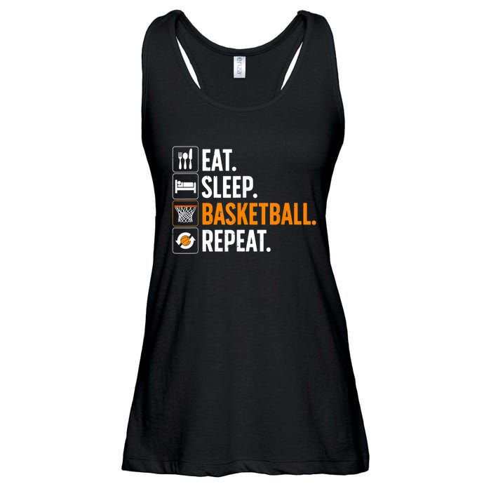 Funny Basketball For Men Women Team Sport Basketball Player Ladies Essential Flowy Tank