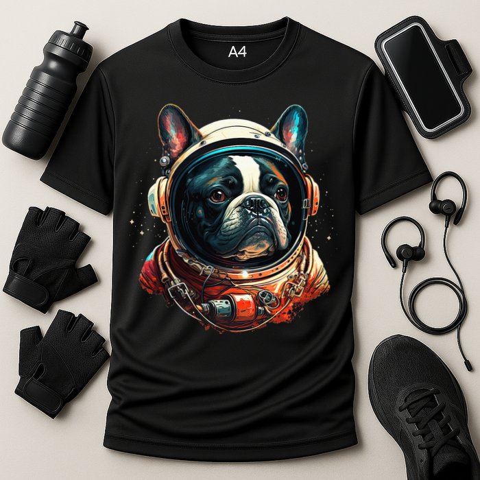 French Bulldog Frenchie Astronaut in the Space Performance Shirt