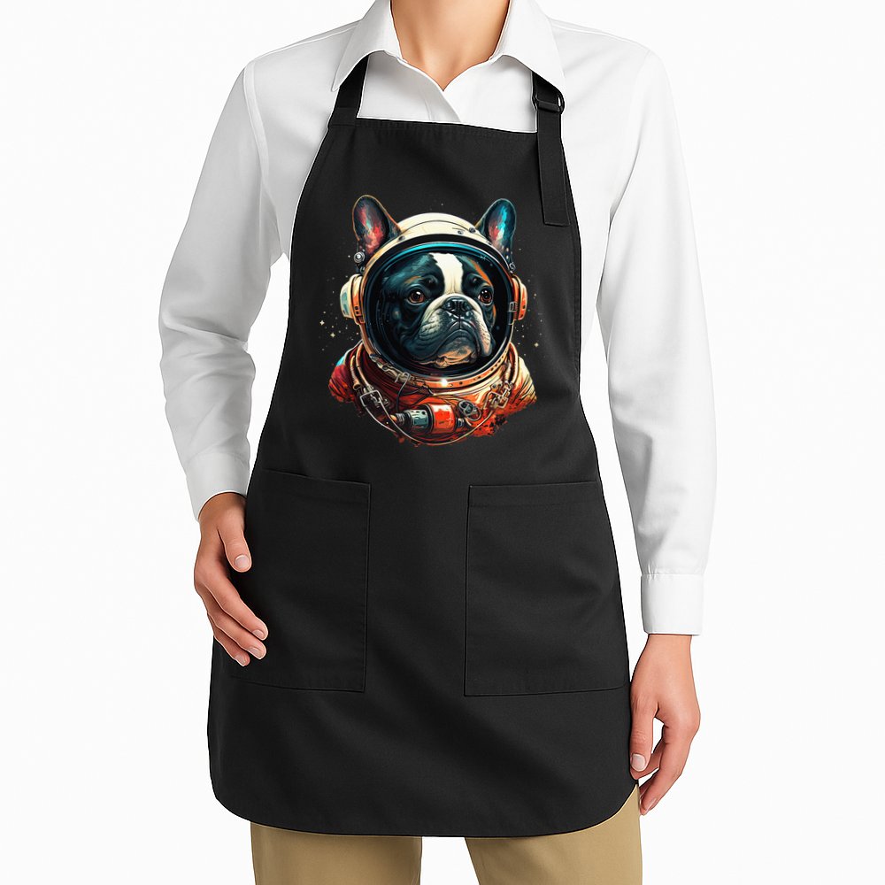 French Bulldog Frenchie Astronaut in the Space Apron