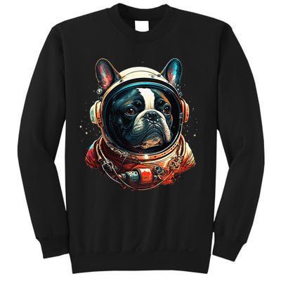 French Bulldog Frenchie Astronaut in the Space Sweatshirt