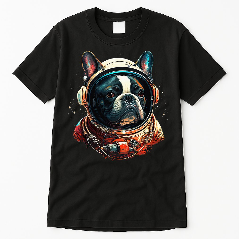 French Bulldog Frenchie Astronaut in the Space Tall T-Shirt