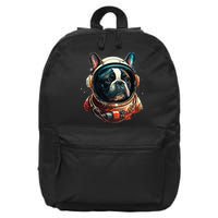 French Bulldog Frenchie Astronaut in the Space 16 in Basic Backpack