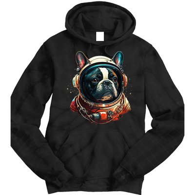French Bulldog Frenchie Astronaut in the Space Tie Dye Hoodie