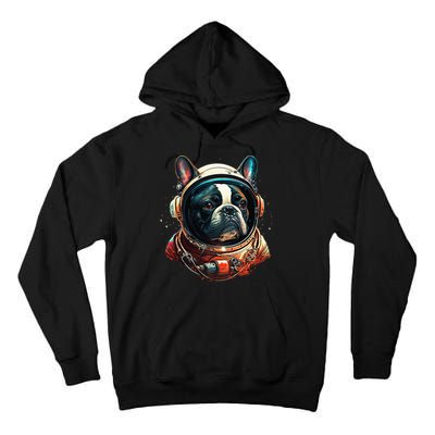 French Bulldog Frenchie Astronaut in the Space Tall Hoodie
