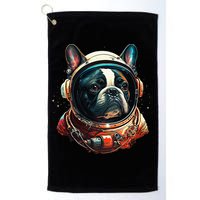 French Bulldog Frenchie Astronaut in the Space Golf Towel