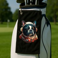 French Bulldog Frenchie Astronaut in the Space Golf Towel