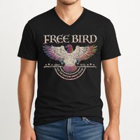 Free B.I.R.D V-Neck T-Shirt