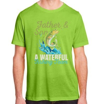 Fishing Buddies Fathers Day Pun Fishing Dad Meaningful Gift Adult ChromaSoft Performance T-Shirt