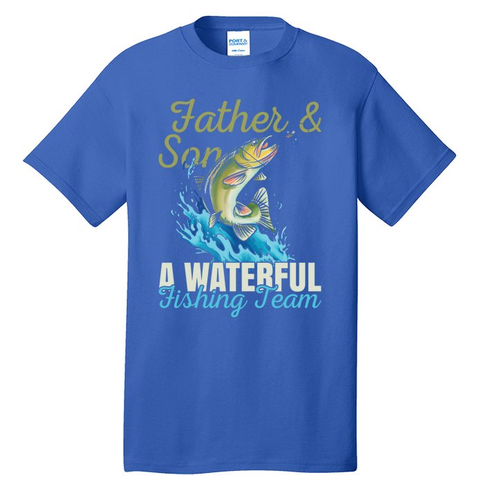 Fishing Buddies Fathers Day Pun Fishing Dad Meaningful Gift Tall T-Shirt