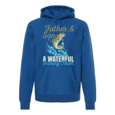 Fishing Buddies Fathers Day Pun Fishing Dad Meaningful Gift Premium Hoodie