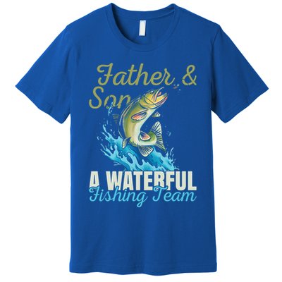 Fishing Buddies Fathers Day Pun Fishing Dad Meaningful Gift Premium T-Shirt