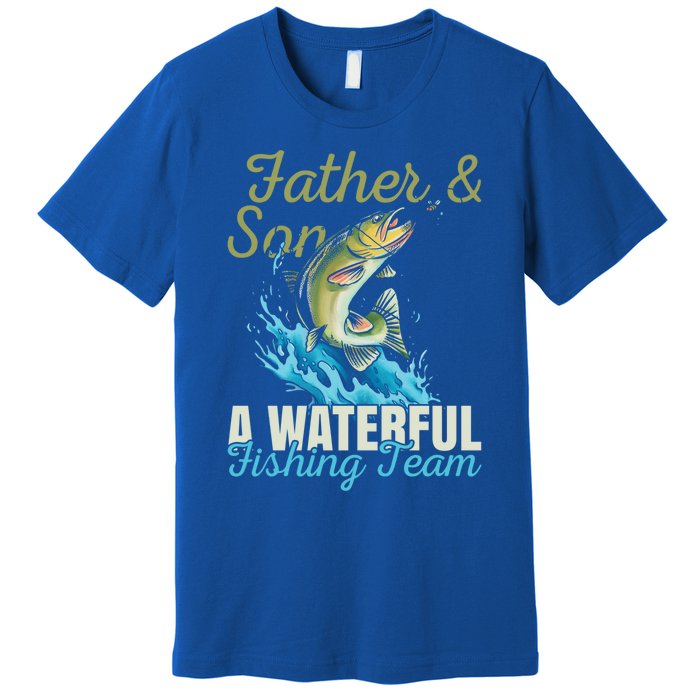 Fishing Buddies Fathers Day Pun Fishing Dad Meaningful Gift Premium T-Shirt