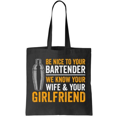 Funny Bartender Tote Bag