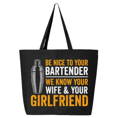 Funny Bartender 25L Jumbo Tote