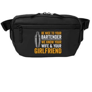 Funny Bartender Crossbody Pack