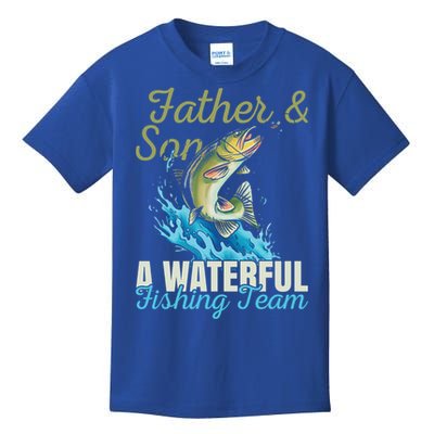 Fishing Buddies Fathers Day Pun Fishing Dad Gift Kids T-Shirt