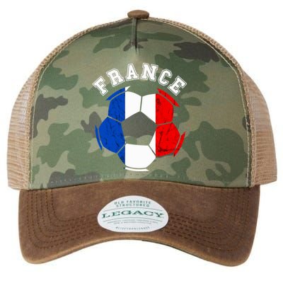 France Ball France Soccer Team French Flag French Pride Legacy Tie Dye Trucker Hat