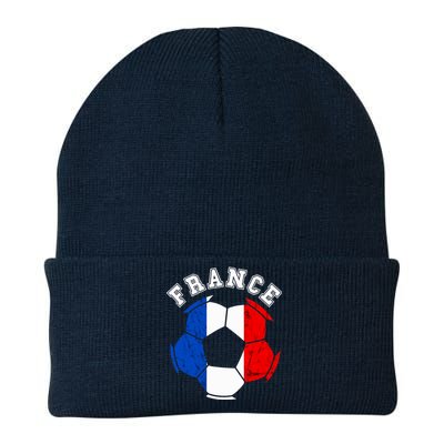 France Ball France Soccer Team French Flag French Pride Knit Cap Winter Beanie