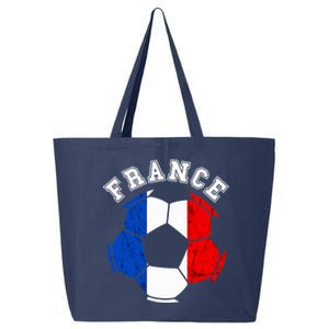 France Ball France Soccer Team French Flag French Pride 25L Jumbo Tote