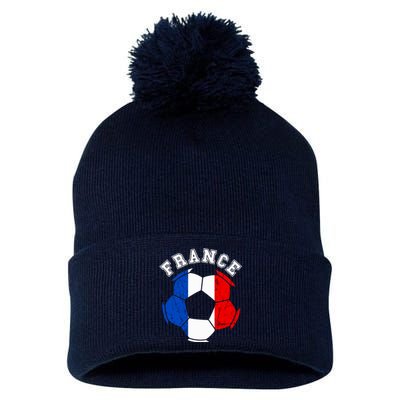 France Ball France Soccer Team French Flag French Pride Pom Pom 12in Knit Beanie