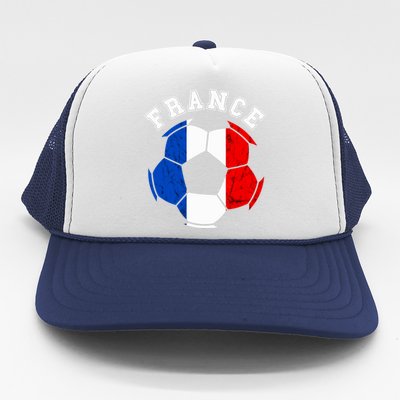 France Ball France Soccer Team French Flag French Pride Trucker Hat