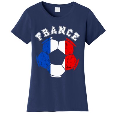 France Ball France Soccer Team French Flag French Pride Women's T-Shirt