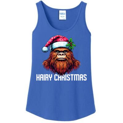 Funny Big Foot Hairy Christmas Gift Ladies Essential Tank