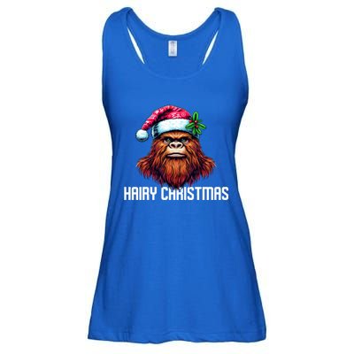 Funny Big Foot Hairy Christmas Gift Ladies Essential Flowy Tank