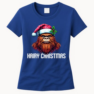 Funny Big Foot Hairy Christmas Gift Women's T-Shirt