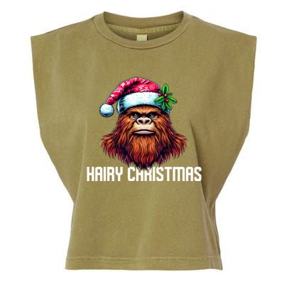 Funny Big Foot Hairy Christmas Gift Garment-Dyed Women's Muscle Tee