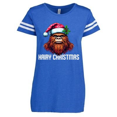 Funny Big Foot Hairy Christmas Gift Enza Ladies Jersey Football T-Shirt