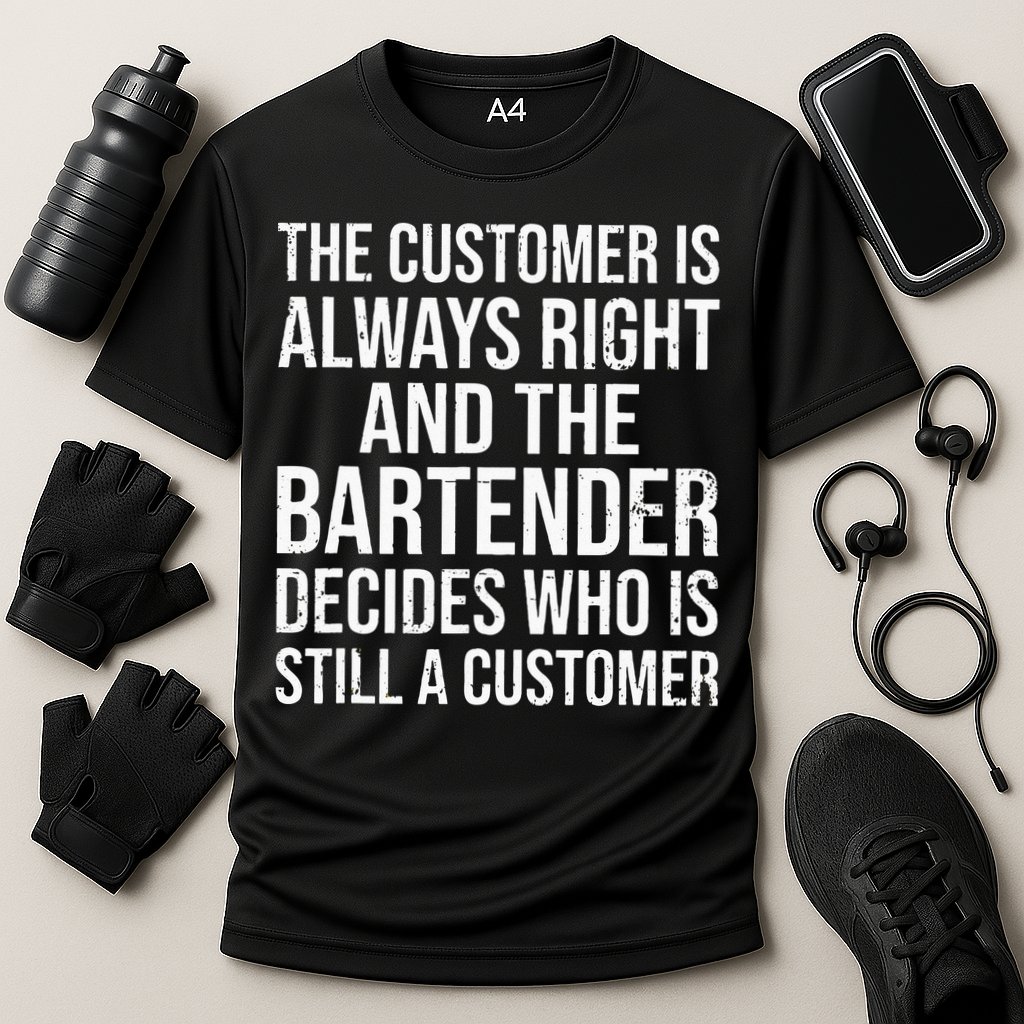 Funny Bartender Performance Shirt