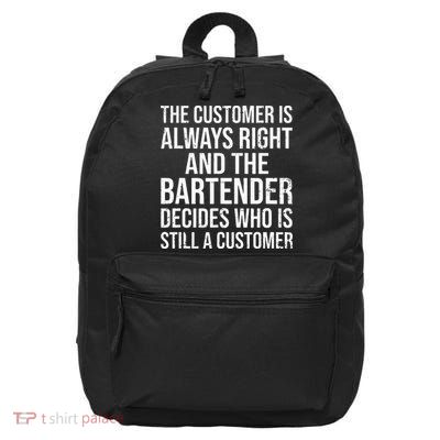 Funny Bartender 16 in Basic Backpack