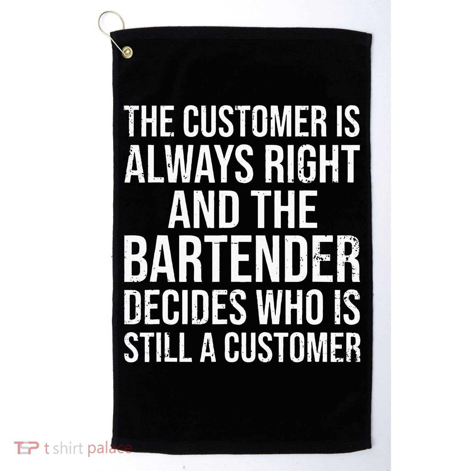Funny Bartender Golf Towel