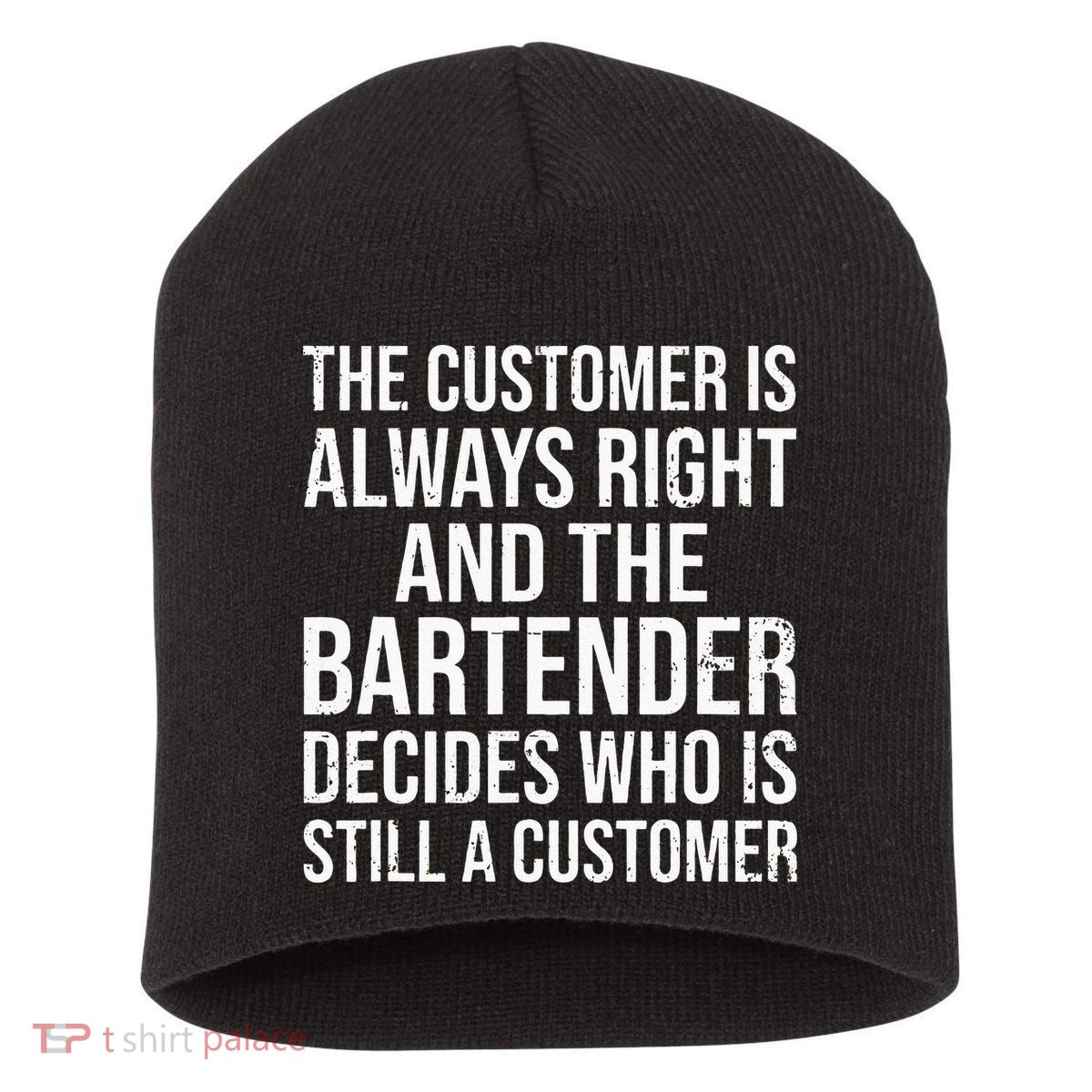 Funny Bartender Short Acrylic Beanie