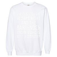 Funny Bartender Garment-Dyed Sweatshirt