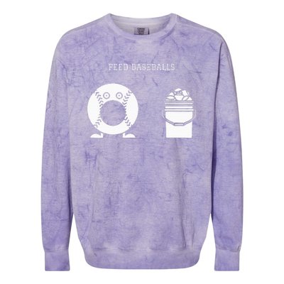 Feed Baseballs Colorblast Crewneck Sweatshirt