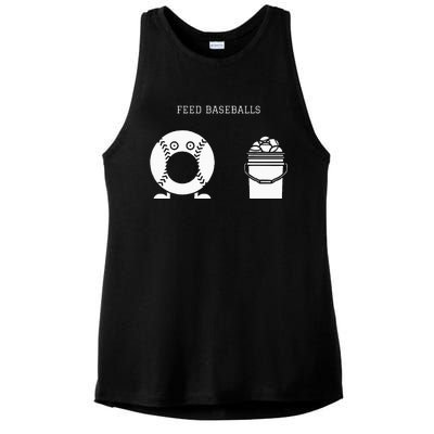 Feed Baseballs Ladies PosiCharge Tri-Blend Wicking Tank